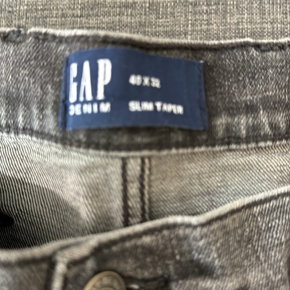 GAP DENIM 40/32 slim taper men’s worn - Picture 2 of 6